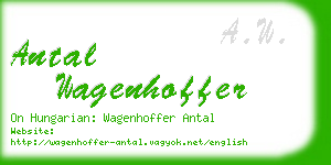 antal wagenhoffer business card